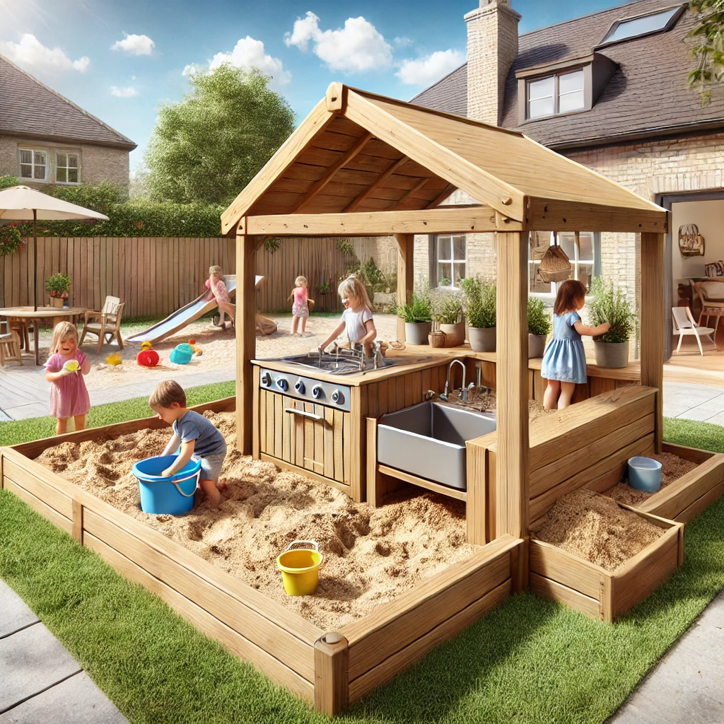 Verwunderlich Sandkasten Mit Haus Ebenbild